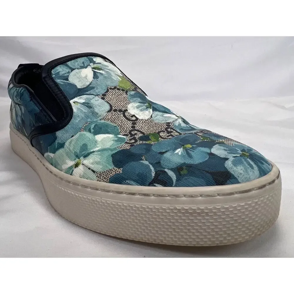 Gucci Supreme Canvas Slip-on US 6 Bloom Flower Print SPB-CA 355693